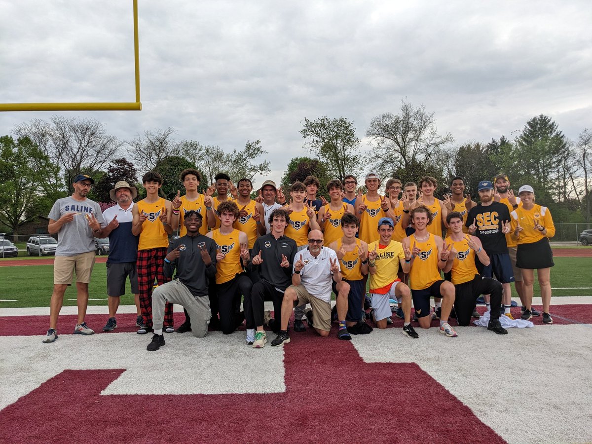 TheSalinePost's tweet image. Saline boys win their 12th straight SEC Red Conference.