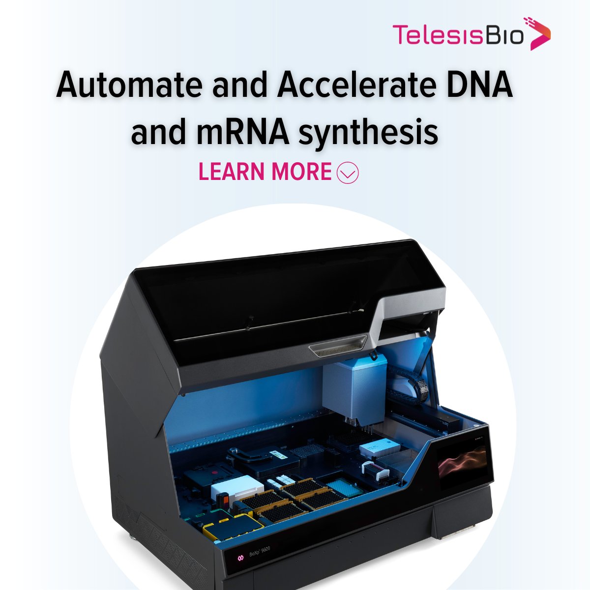 Are you screening and optimizing your mRNA candidates as efficiently as possible?

Telesis Bio's BioXp® Select mRNA Synthesis Kit offers a automated workflow solution to overcome synthesis bottlenecks and enable rapid synthesis of mRNA candidates. 

bit.ly/3O5WEva