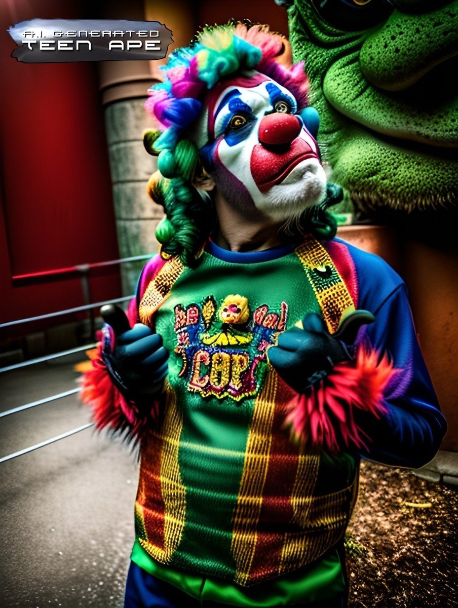 A.I. Generated Teen Ape
#TeenApe #AI #AIArt #LBP #LowBudgetPictures #ArtificialIntelligence #TeenApeGang #TeenApeSquad #TeenApeCrew <a href="/Teen_Ape/">Teen Ape</a>