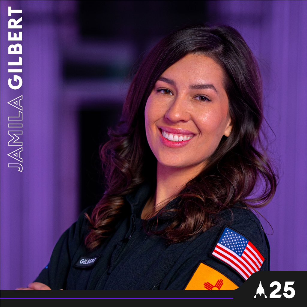 virgingalactic's tweet image. Say 👋 to New Mexico local Jamila Gilbert &amp;amp; #Unity25 mission specialist! Jamila is on a mission to make space travel accessible for all. Her unique perspective will ensure our training program &amp;amp; experience is out of this world for all Future Astronauts → bit.ly/Unity25CrewUpd…