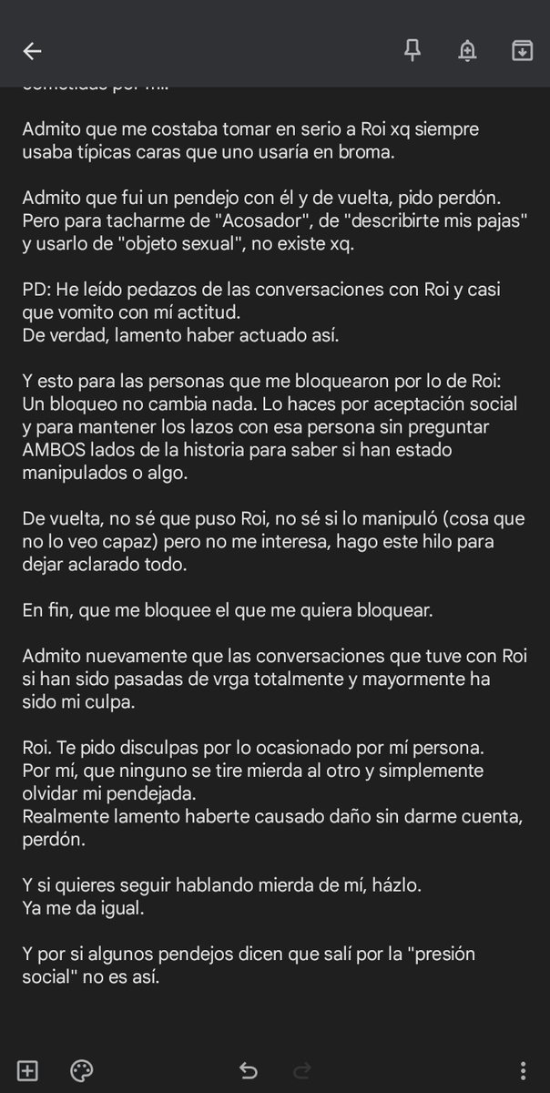 Sebas384nn's tweet photo. Mis disculpas sobre mí polémica con @Metal_Roi_. https://t.co/QJV9yZX1rE