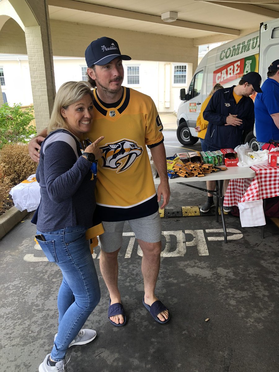 PredsFoundation's tweet photo. It’s been a great week visiting schools in Nashville celebrating our community’s teachers! Today, alongside @Matt9Duchene, we visited St. Paul Christian Academy! Thank you teachers! 

#heartsofgold #teacherappreciationweek https://t.co/s1Gt4gVV1m
