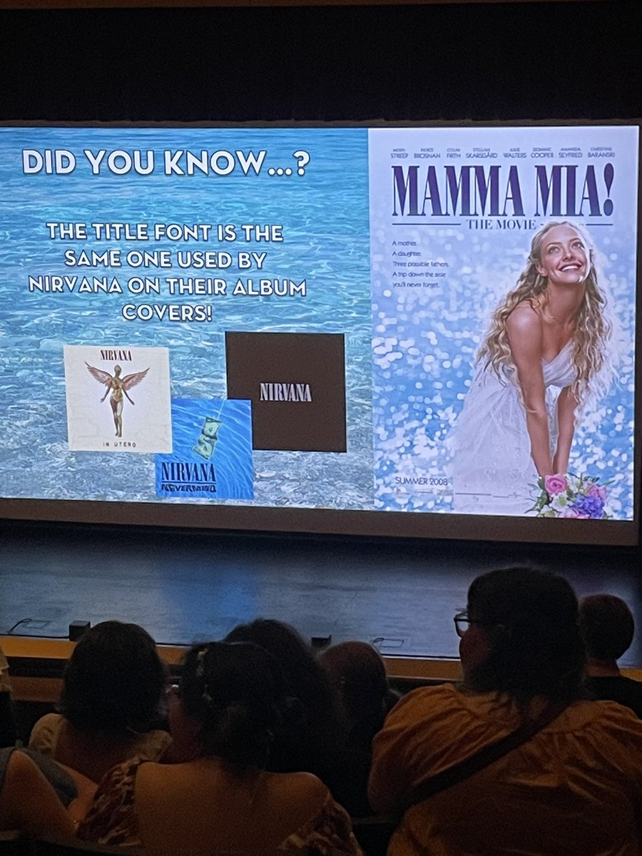 Today I learned…(yes I’m at a singalong Mamma Mia!)
