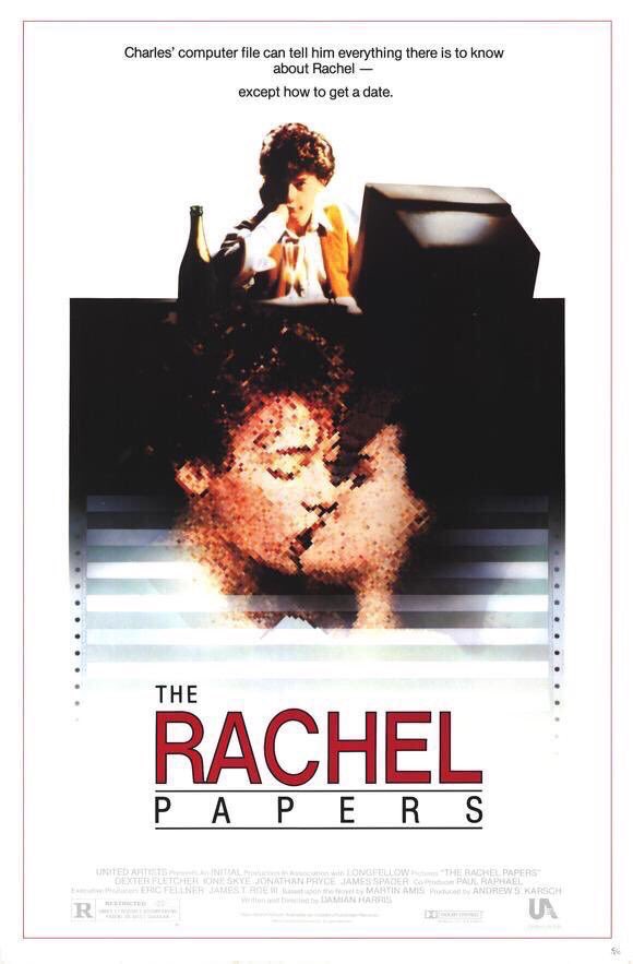 FilmNewsNos's tweet photo. 🎬MOVIE HISTORY: 34 years ago today, May 12, 1989, the movie 'The Rachel Papers' opened in theaters!
#DexterFletcher #IoneSkye #JonathanPryce #JamesSpader #BillPatterson @JaredHarris #ClaireSkinner #LesleySharp #MichaelGambon #DamianHarris https://t.co/BxDKdAa7SG