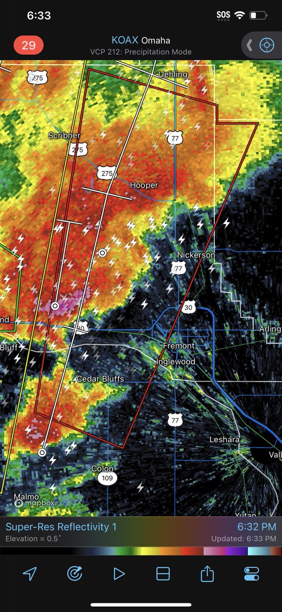 Live Storm Chasers on Twitter "Tornado warned storm near Nickerson