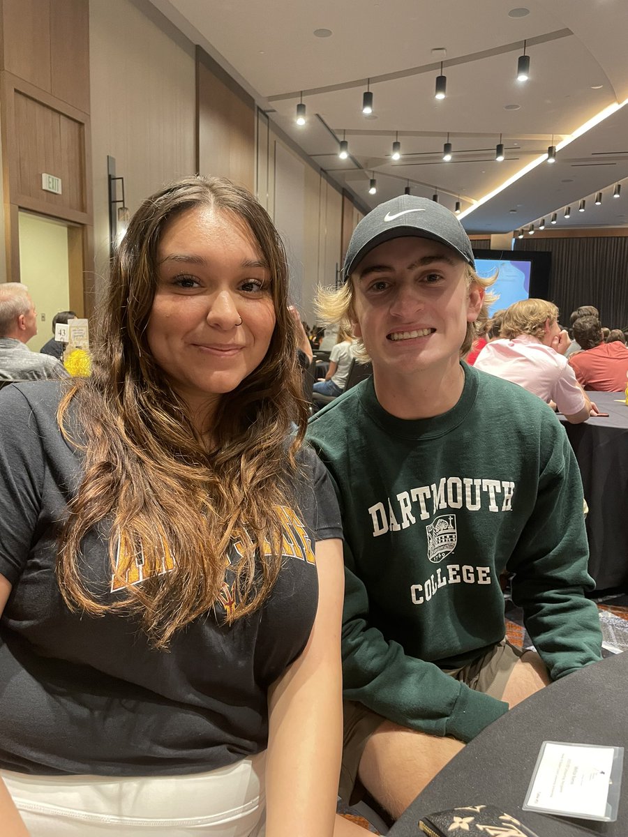 Scholarships awarded tonight <a href="/friscoef/">Frisco Education Foundation (FEF)</a> Well deserved 👏 can’t wait to see what they accomplish! Congratulations- Go make your mark @_lizaromo_ and @carter1sutton #RHSRoar #collegebound🎓