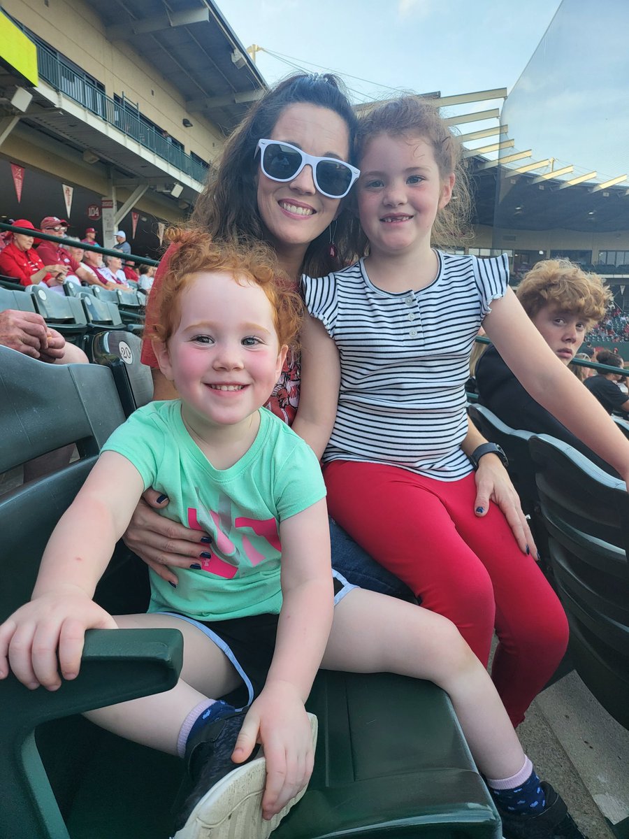 The girls took Momma to call the <a href="/RazorbackBSB/">Arkansas Baseball</a> for Mother's Day! #thisisbaseball #omahogs #baumsquad