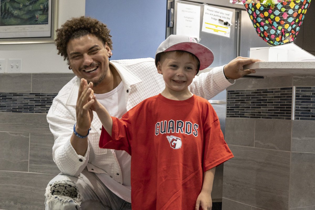 CLE Inspires (@cleinspires) on Twitter photo This morning, Josh Naylor visited <a href="/RMHCneo/">RMHC Northeast Ohio</a> for Cooking with Naylor! I’m honor of Mother’s Day, Josh was joined by his wonderful mom, Jenice!
Together the Naylors made score squares for <a href="/RMHCneo/">RMHC Northeast Ohio</a> residents and staff. This morning, Josh Naylor visited <a href="/RMHCneo/">RMHC Northeast Ohio</a> for Cooking with Naylor! I’m honor of Mother’s Day, Josh was joined by his wonderful mom, Jenice!
Together the Naylors made score squares for <a href="/RMHCneo/">RMHC Northeast Ohio</a> residents and staff.