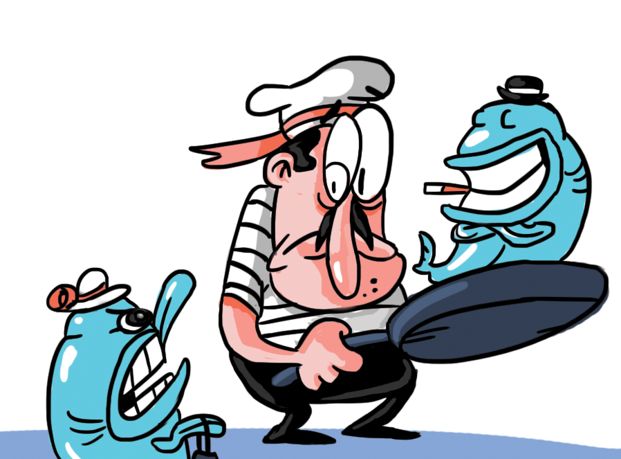 Pizza Tower Facts on Twitter "Art by McPig of Peppino and a few fishy