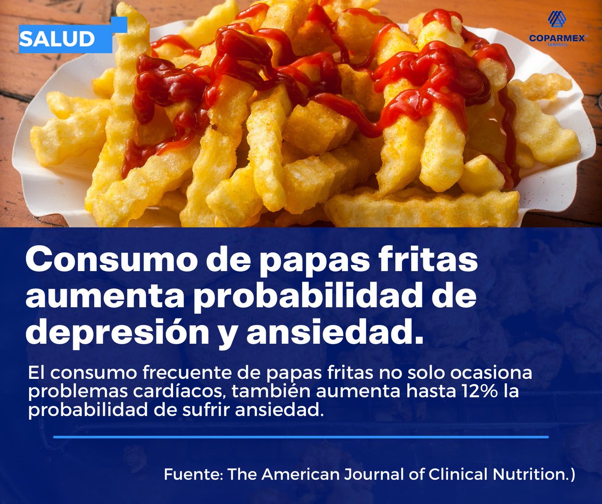 Salud

El consumo de papas fritas aumenta probabilidad de depresión y ansiedad.

El consumo frecuente de papas fritas no solo ocasiona problemas cardíacos, también aumenta hasta 12% la probabilidad de sufrir ansiedad.