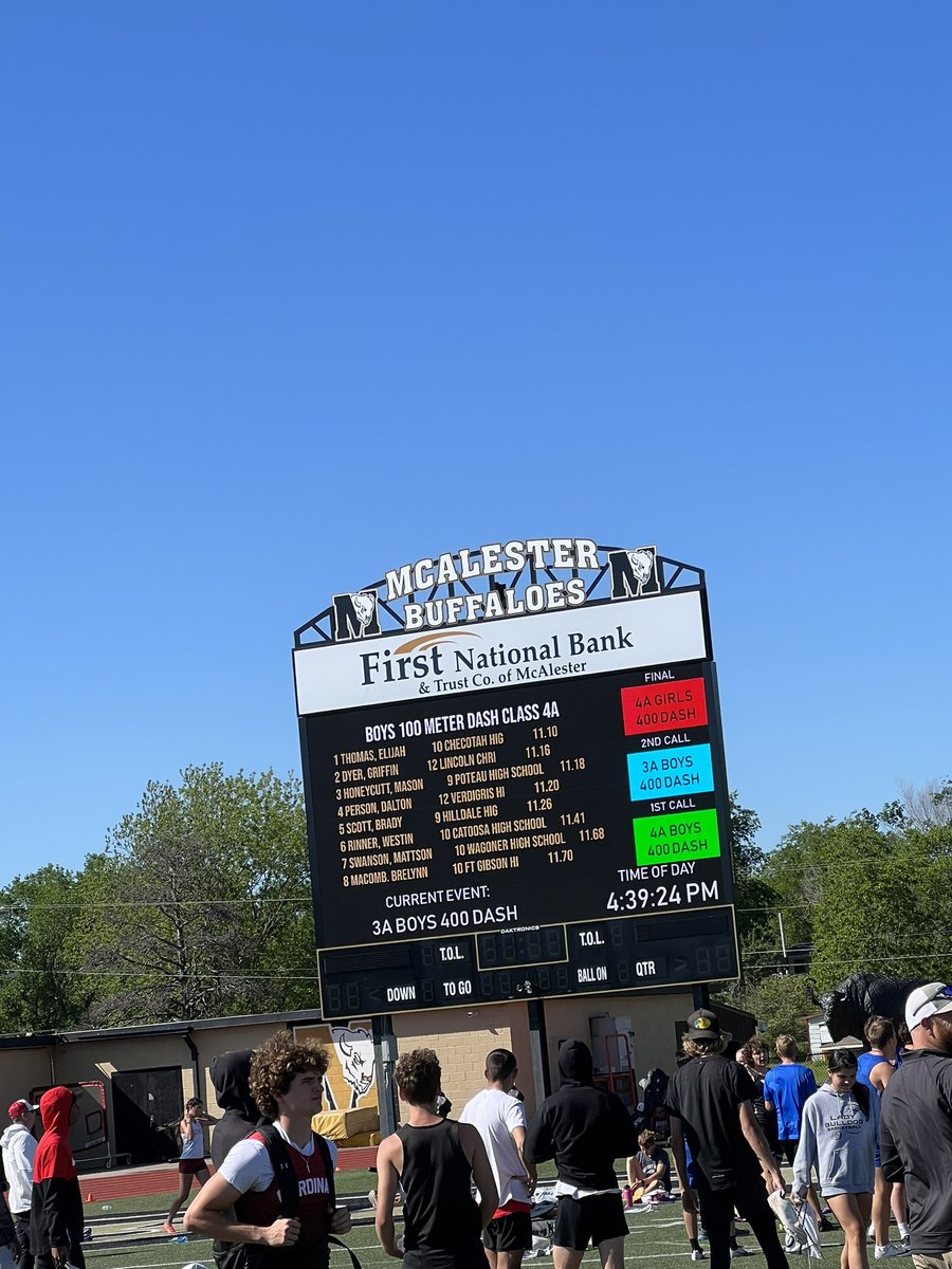 Rinner14T's tweet photo. Made my way to state! 😈
100m prelims: 11.75 (wind)
100m finals: 11.41 https://t.co/OWUpsjmlN6