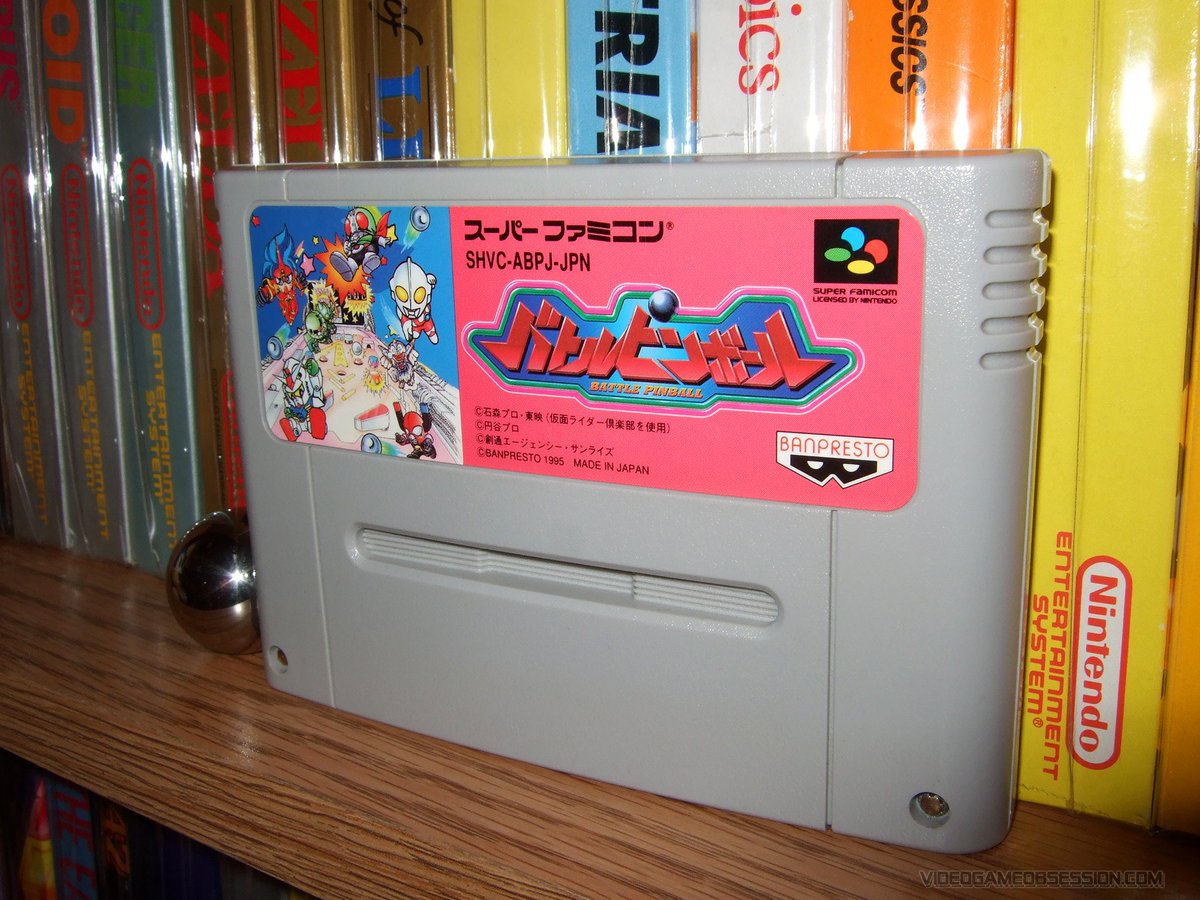 matthewhenzel's tweet image. Random video pinball game of the night.. BATTLE PINBALL (Super Famicom). #Pinball #VideoPinball #SNES