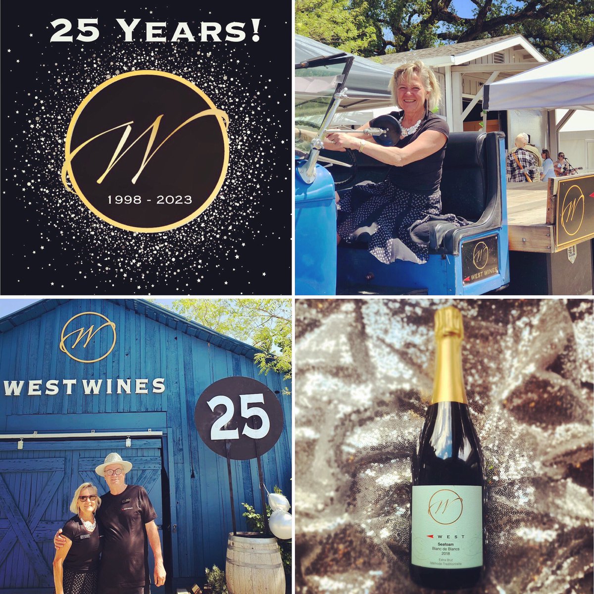 Thanks to all who helped us say “Cheers to 25 Years!” during @drycreekvalleywines Passport Weekend🥂2️⃣5️⃣✨ Visit us again soon. 💙💛

#westwines #cheersto25years #drycreekvalley #dcvpassport #Passport2023 #sipsonoma #sonomacounty #Winelife #wineroad #healdsburg #californiawines