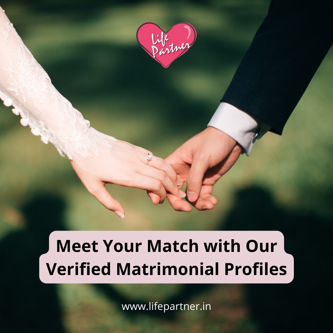 We can help you find your perfect match, with our verified matrimonial profiles.

To explore more, visit: lifepartner.in

#companionship #lifepartner #marriage #couplegoals #findlove #soulmate #relationshipgoals #happycouples #matrimony  #matchmakers #indianmatchmaking