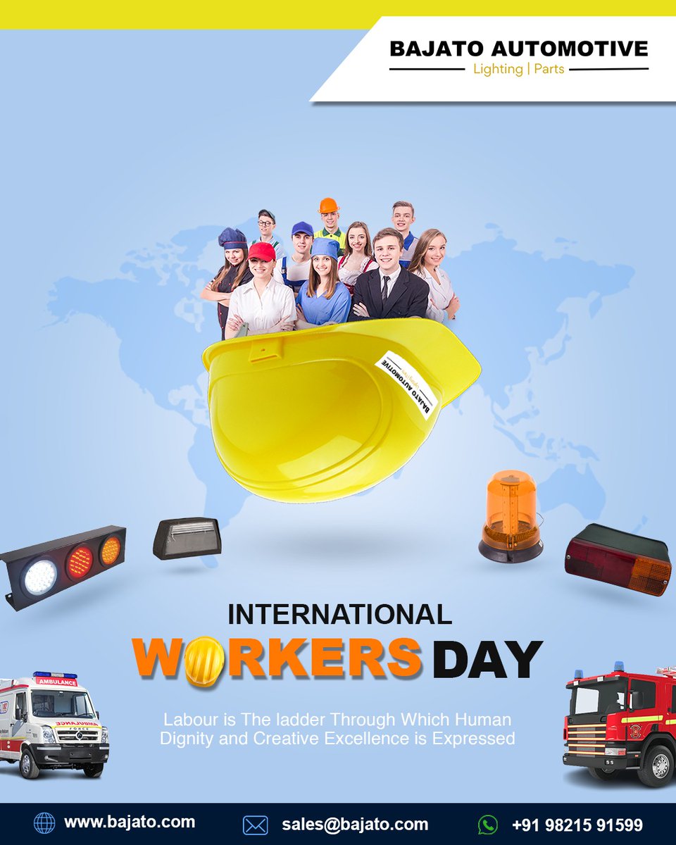 #labourday #mayday #may #workersday #happylabourday  #bajatoautomotive #litegreen #indianmanufacturer #indianexporter