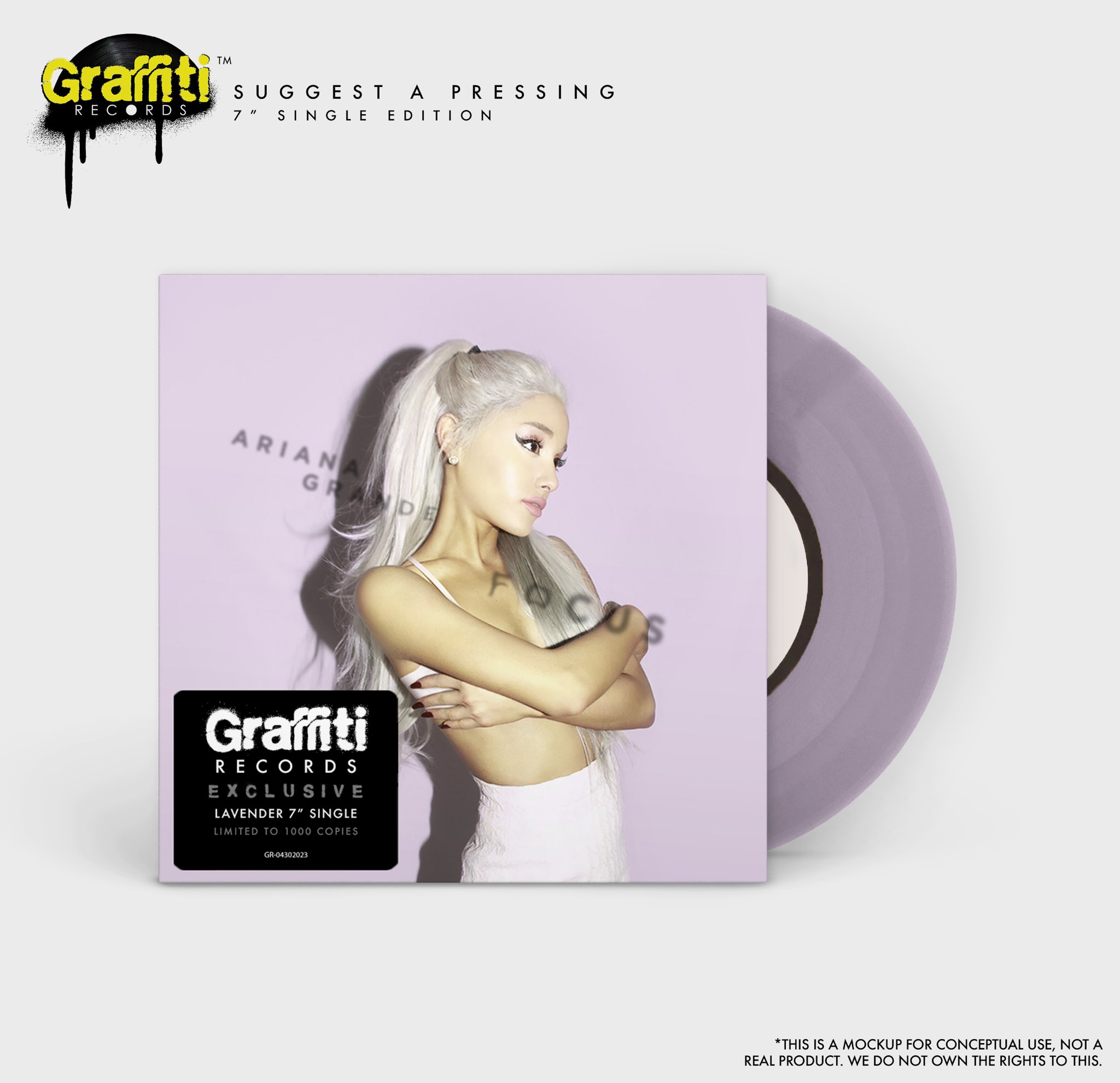 Graffiti Records on X: SUGGEST A PRESSING (7” Edition) : Ariana