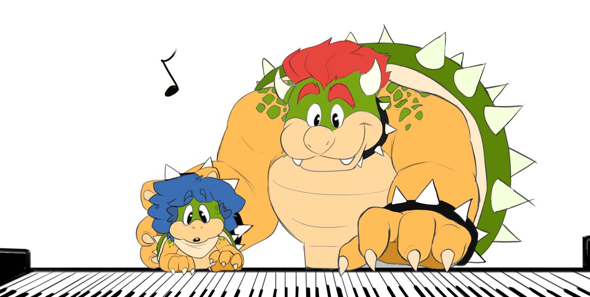 Blubird513's tweet photo. Over the years Piano lessons :)

#SuperMarioMovie #Bowser #LudwigVonKoopa
#kamek https://t.co/65HK0yXPUF
