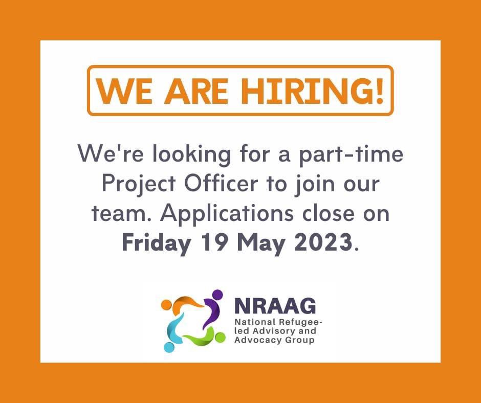 NRAAG is seeking a part time Project Officer to join our team - 7.5hours or 1 day a week. People with lived experience are very strongly encouraged to apply.

More info here: refugeecouncil.org.au/jobs/?fbclid=I…