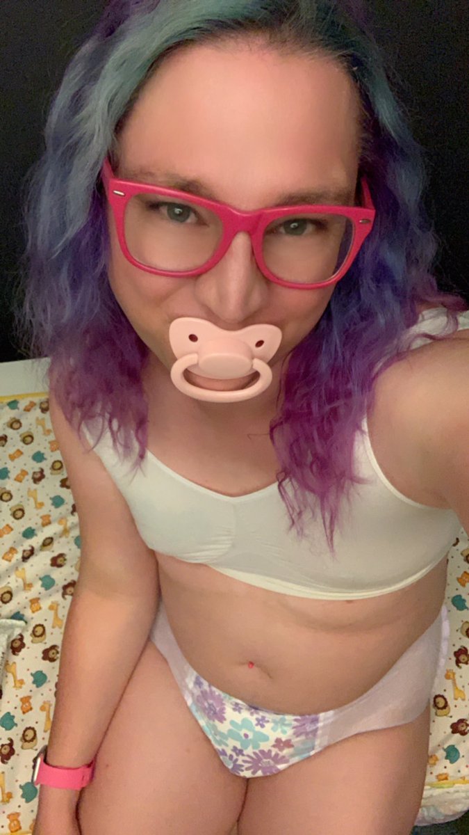 My nursery got bigger and gained a changing table. I finally made a dating profile and…oh boy finding a partner is gonna be a struggle. I felt cute for the first time in several days. I put my chastity cage back on too. Life keeps moving—I still just miss my Daddy.