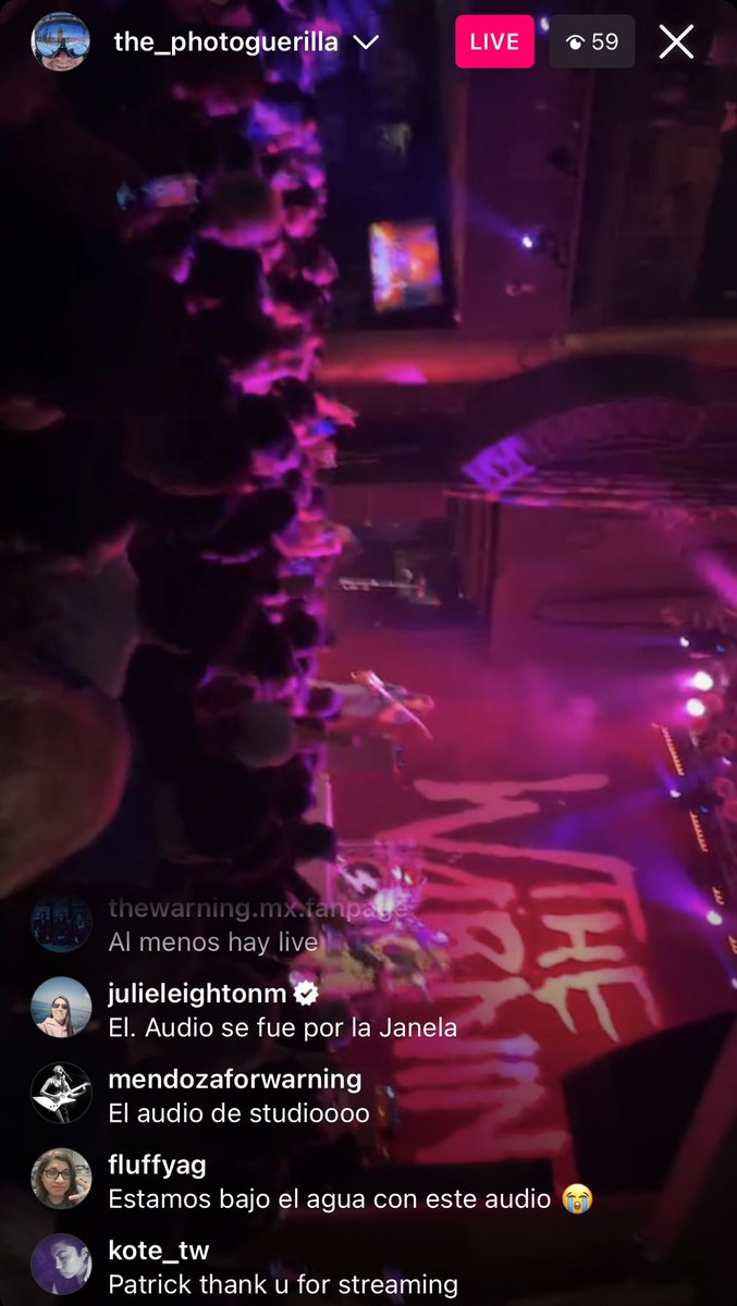 ᴛʜᴇ ᴡᴀʀɴɪɴɢ ꜰᴀɴᴅᴏᴍ⚡️🌐 on Twitter " La_photoguerilla is livestreaming the SD concert on Ig! Not