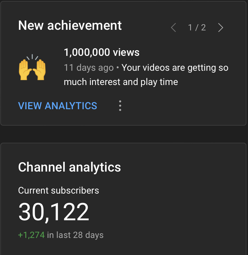 🚀 30,000 subscribers and 1,000,000 views on #YouTube! All this in a matter of a year. Thank you everyone! 🥲 I hope you're enjoying my #courses youtube.com/c/vandadnp/sub…