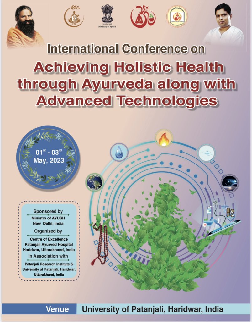 bst_official's tweet photo. International Conference on
Achieving Holistic Health through Ayurveda along with Advanced Technologies https://t.co/ipwFVfXnSB