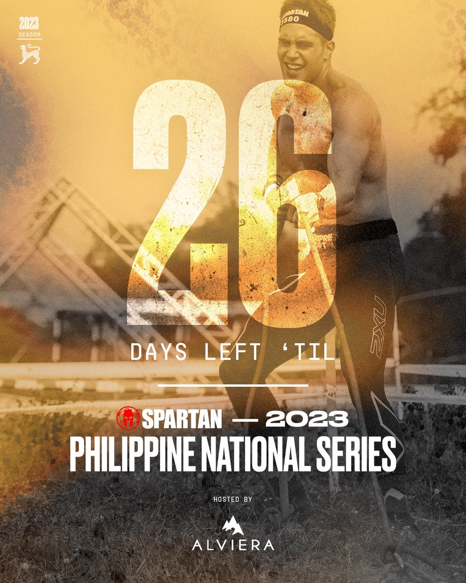 SpartanRacePH's tweet photo. OFFICIALLY RACE MONTH 🔥

Welcome to the month of May Spartans! We’re 26 days away ‘til you hit the start line in Alviera⛰️

Time to make your next move 🔥

#SpartanPH
#SpartanRacePH
#SpartanPHNS
#Spartan2023
#Alviera https://t.co/Hl3OtnZGO9