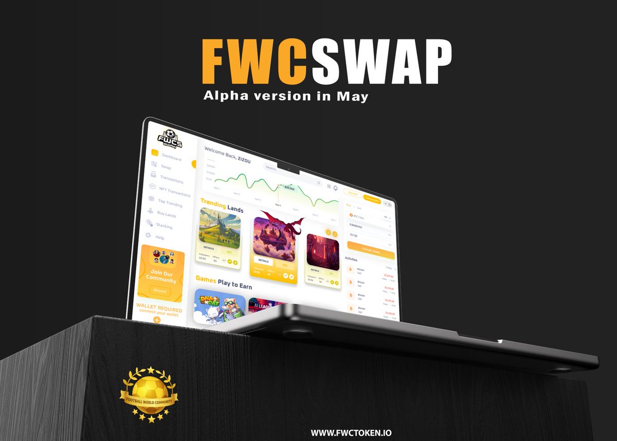 FWCOMMUNITY_Q2T's tweet photo. FWCSWAP 👀🎯

➡️Processing!
Alpha version in May 2023

🔔More details:
https://t.co/Xlw11Z5uMQ

🔴Join us and take advantage of all the features that FWCSwap has to offer. 

#BINANCE #FWC
#COMMUNITY #Crypto
#cryptocurrency #bnb
#Swap #Exchange
#FootballWorldCommunity https://t.co/rqXzqdKnXF