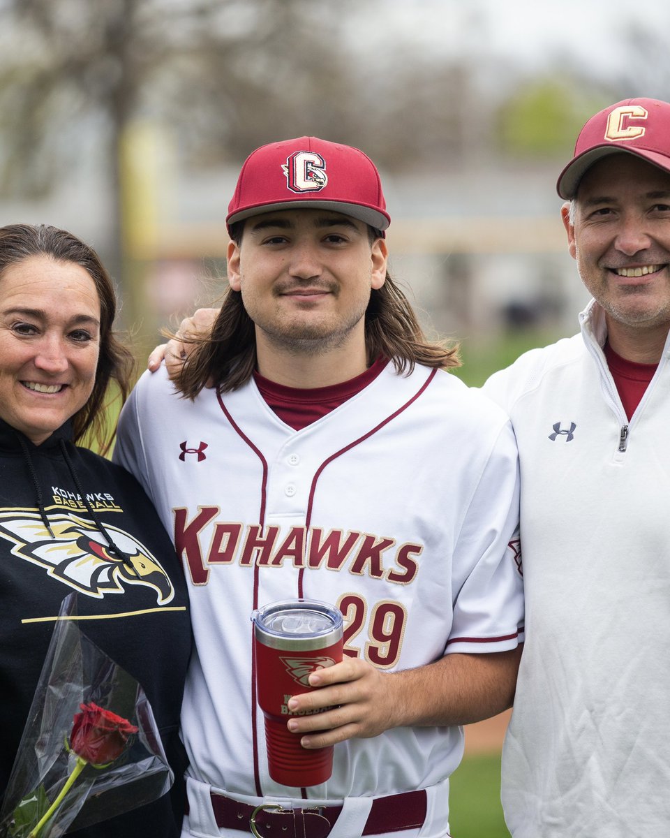 CoeAthletics's tweet photo. Series sweep on senior Saturday 🤝✅

@CoeBaseball celebrated senior day in style yesterday, completing the series sweep over Nebraska Wesleyan with an 11-0 win in game one and a 9-8 win in game two! 👏

#KohawkNation https://t.co/tGuDFanDmo