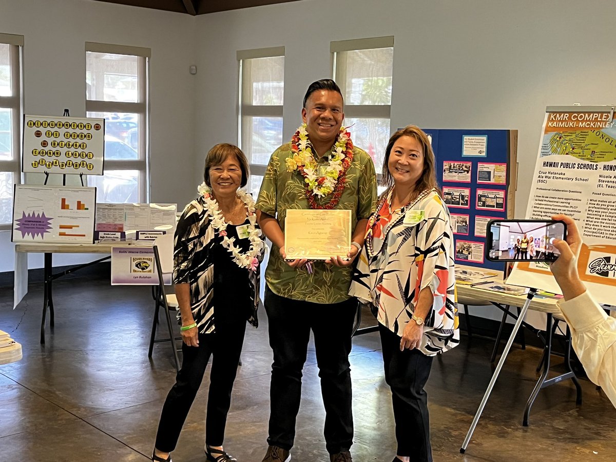 MrAgtarap's tweet photo. ✨April highlights: graduated from @TLA808, celebrated another year around the sun with great friends 🎉, celebrating Ss @KaimiloaES through our inaugural NEHS induction ceremony 🕯️, connecting with @uhmanoacoe alumni and @808TFellows at HTC 🍎. https://t.co/YLDetHAasb