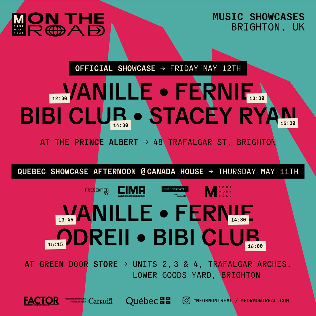Join us at <a href="/thegreatescape/">The Great Escape</a> on behalf of <a href="/mformontreal/">M pour Montréal</a> and discover awesome Québécois &amp; Canadian artists ⭐️⭐️⭐️
RSVP for our 12/05 mixer: eventbrite.com/e/fresh-start-… #TGE23