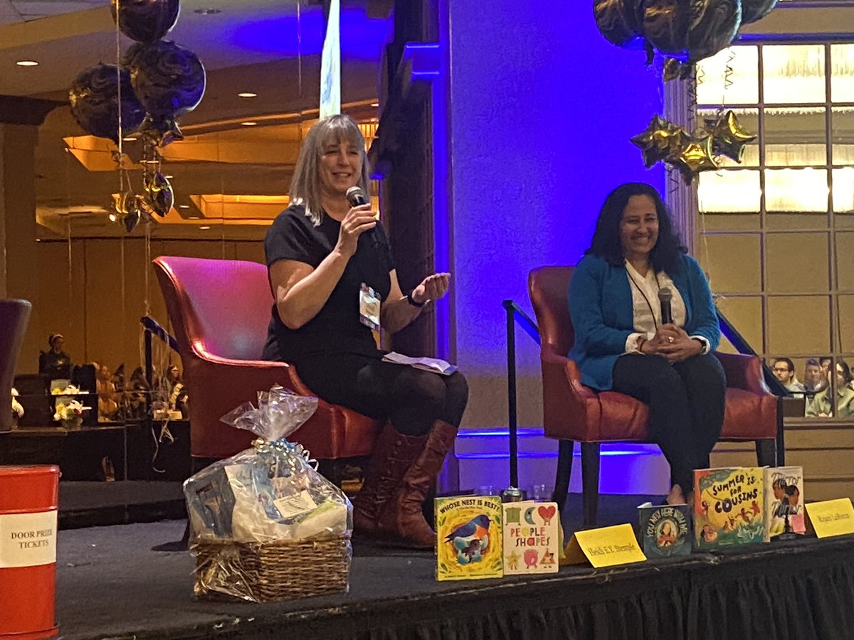 HMargitich's tweet photo. Keynote speakers @heidieys and @rajanilarocca at #NESCBWI23 ❤️✍🏻 https://t.co/dHtAT5sYeV