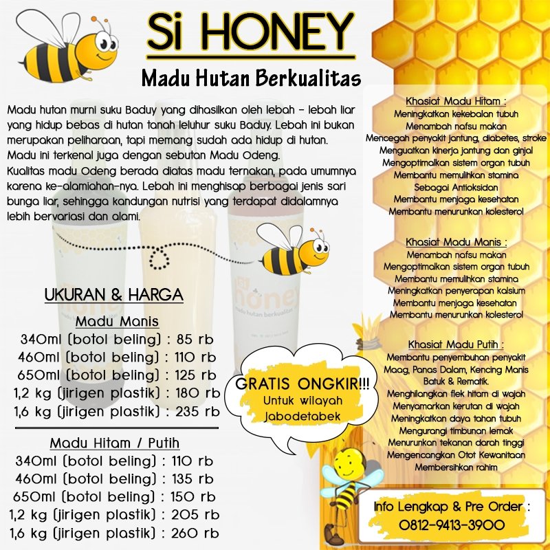 mynameisOky's tweet photo. @sosmedkeras Madu Murni Baduy, yg minat langsung hubungi no yg tertera.. 🙏😇 https://t.co/I5ANCmi4Pf