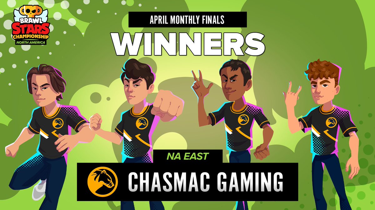 Brawl_esports's tweet photo. History has been MADE 🙌

@ChasmacGaming NA are your NA (W)EAST WINNERS!

#BSC23

🐻 @toast0ping 
🐻 @rbmegg 
🐻 @fadeipadpro 
🐻 @Juan_Carlos_Bs https://t.co/IYn1wAmP4G