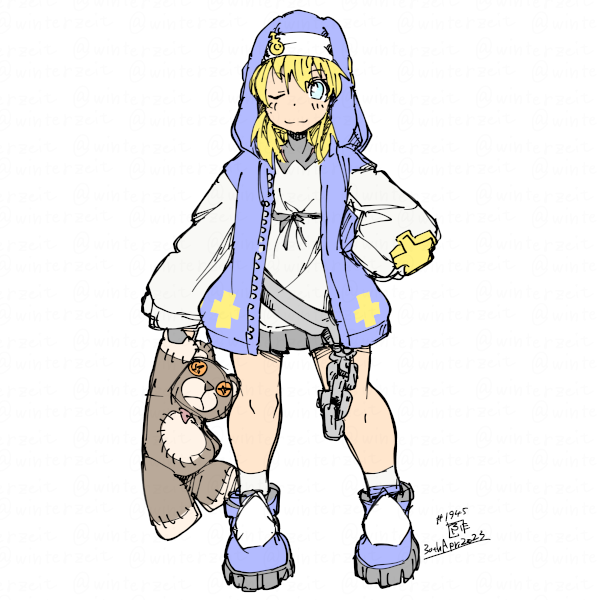 ブリジット(ギルティ・ギア) 「2023-04-30 #一日一絵」|ふゆ(ドとレとミとキュとゴとヱの音が出ない)のイラスト