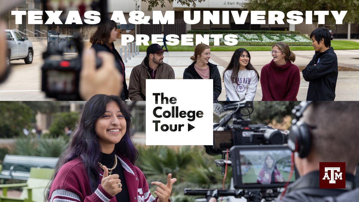 Texas A&M University (@tamu) on Twitter photo The season finale of <a href="/TheCollegeTour/">The College Tour</a> on <a href="/PrimeVideo/">Prime Video</a> is all about Aggieland! 👀
Join Aggies at Stage 12 at Brookshire Brothers tomorrow at 5:30 p.m. for a live premiere of Texas A&M's episode of The College Tour: tx.ag/TheCollegeTour… The season finale of <a href="/TheCollegeTour/">The College Tour</a> on <a href="/PrimeVideo/">Prime Video</a> is all about Aggieland! 👀
Join Aggies at Stage 12 at Brookshire Brothers tomorrow at 5:30 p.m. for a live premiere of Texas A&M's episode of The College Tour: tx.ag/TheCollegeTour…