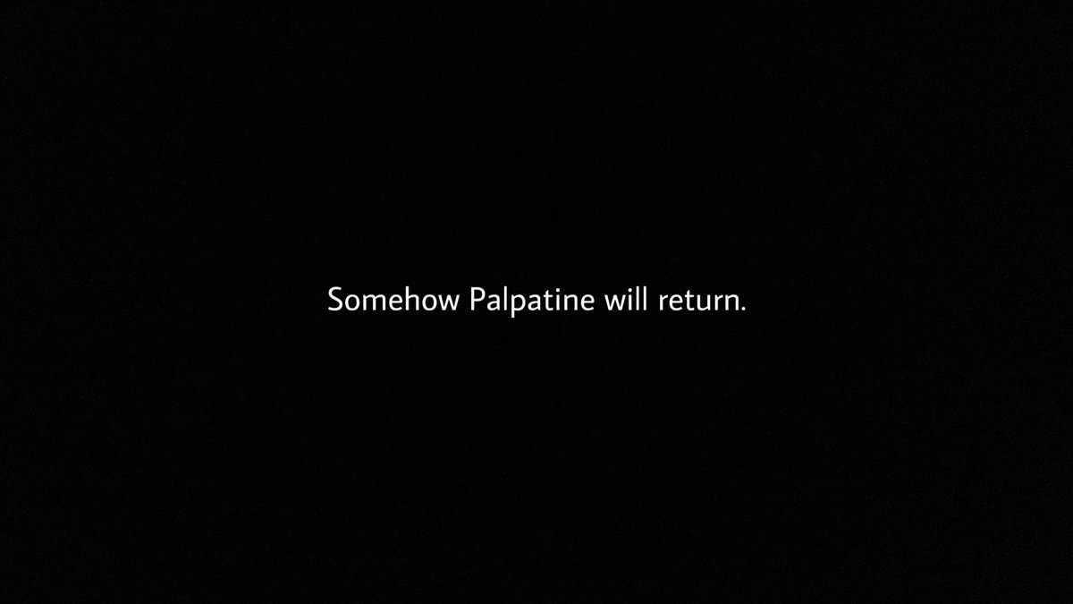 blurayangel's tweet photo. The post credit scene for STAR WARS: RETURN OF THE JEDI 40th anniversary https://t.co/krdvTzUew6