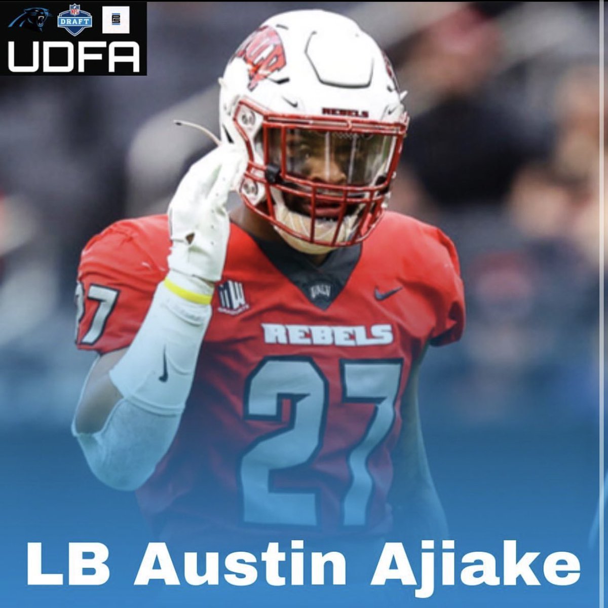 LBU Alumni @Aji_510 Austin Ajiake signs with the Carolina Panthers!!!!! Huge blessings to him and his family. Keep Grinding AJ. Head Down and Never Slow Down!!!! Big Congrats. #LBU