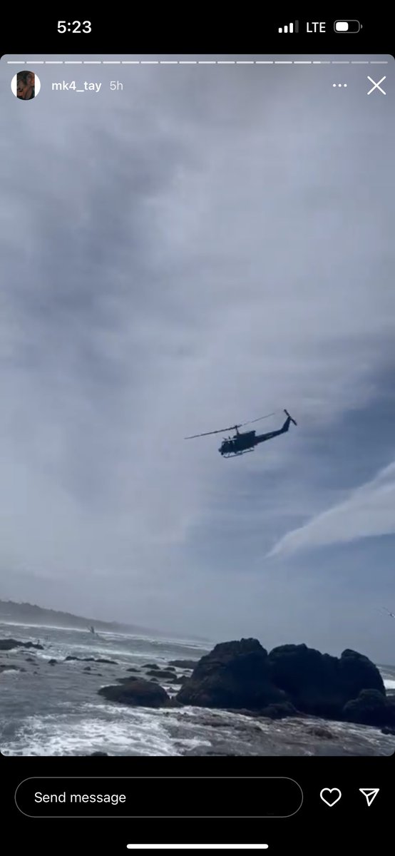 A non avnerd friend caught the USAF “Blade” Huey buzzin the Oregon coast today, trying to get my hands on her video atm