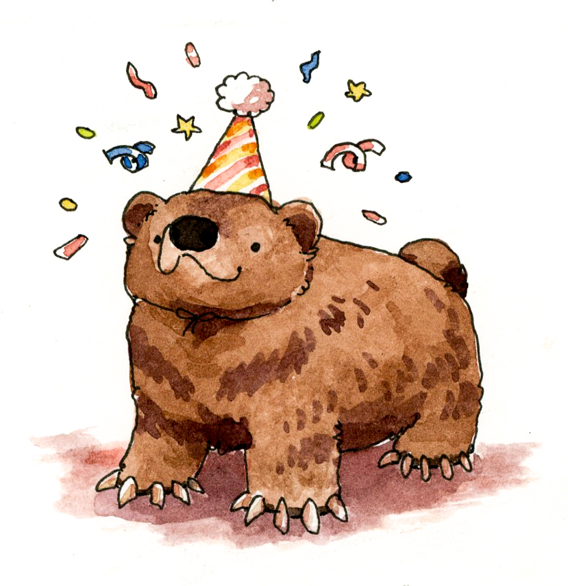 「everybody loves the birthday bear!!!!」|Gwen!!のイラスト
