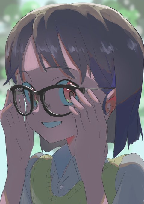「眼鏡に手 学生服」のTwitter画像/イラスト(新着)｜5ページ目