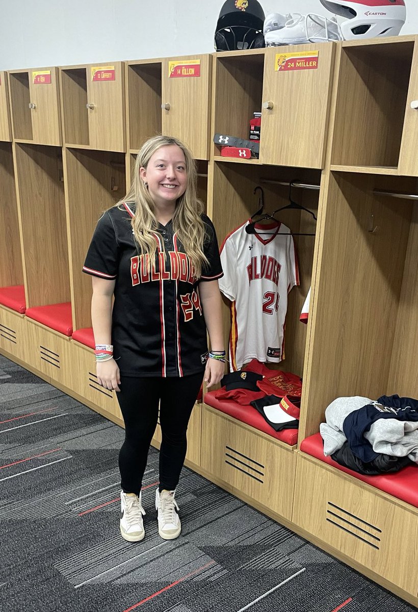 🚨 COMMITTED 🚨
<a href="/braleigh_miller/">braleigh miller</a> - our <a href="/BoltsBlue/">Victoria </a> lefty-fast-slapper is going to be a Bulldog at <a href="/FSU_SB/">Ferris St. Softball</a>. Way to go Braleigh, and congrats <a href="/schumann_jake/">Jake Schumann</a>, you got another stud‼️ 🔥💥⚡️🚨<a href="/ChrisKokaly/">chris kokaly</a>