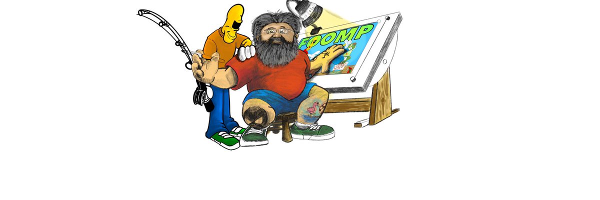 FiloFoomp's tweet photo. Well it’s happening this is Bradley aka on target fishing being the tallest foomp in the land 😆 I got like 30 more to add. Here we go.#CartoonArt #foomp https://t.co/qYNg2hklIp