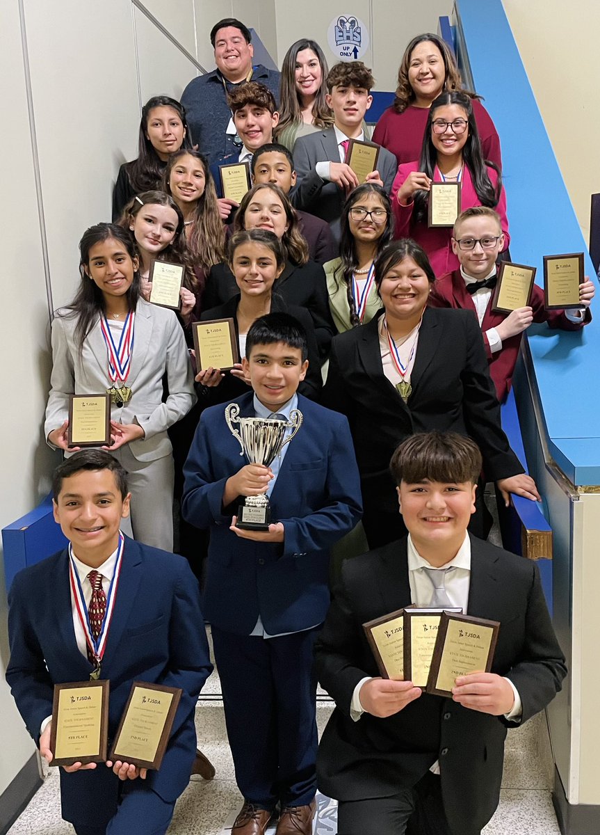 4th place in the State! TMMS bringing home some hardware and great memories! 11 State finalists! 🙌🏻❤️ #itsOURtime #tmfamily #tmspeechdebate