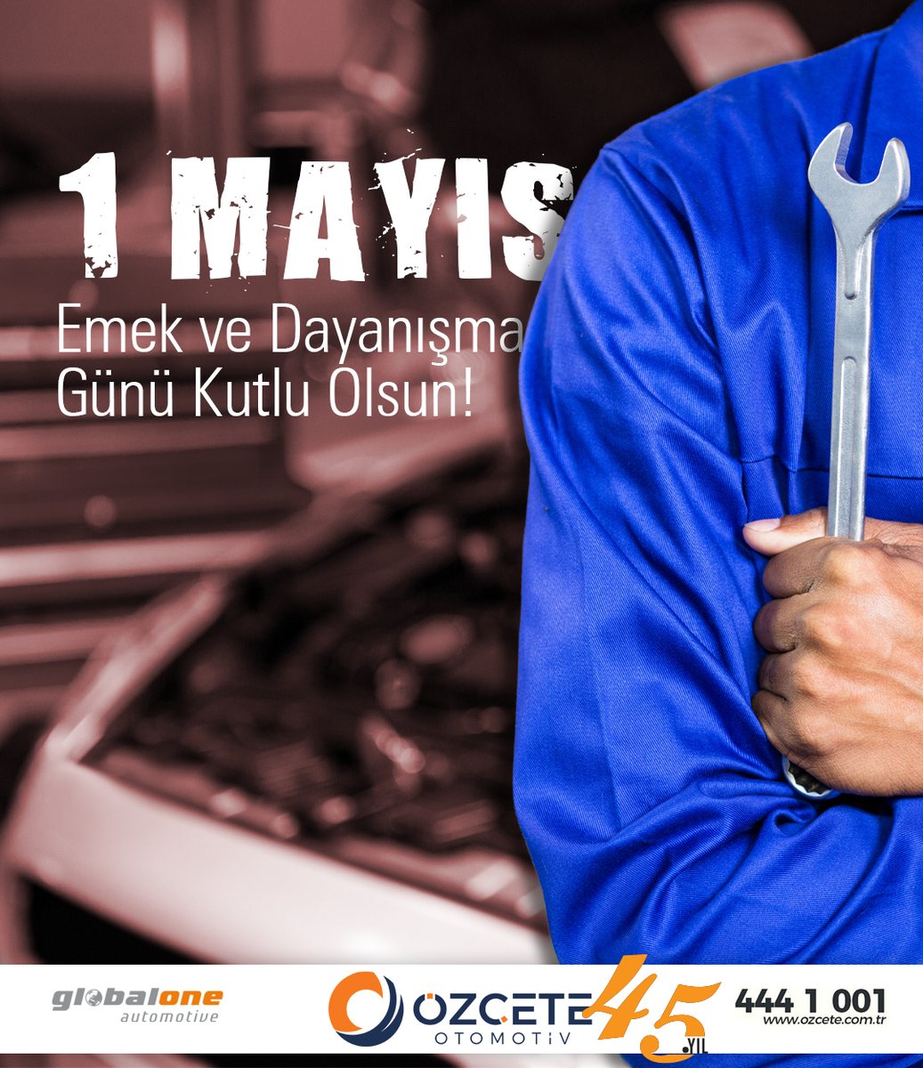 Emeğin, emektarın, alın terinin,
dayanışma ve yardımlaşmanın günü olan 1 Mayıs’ımız
kutlu olsun...
#özçeteotomotiv #özçeteşirketlergrubu #yedekparça
#1mayıs #1mayısişçibayramı
#1mayısişçiveemekçibayramıkutluolsun