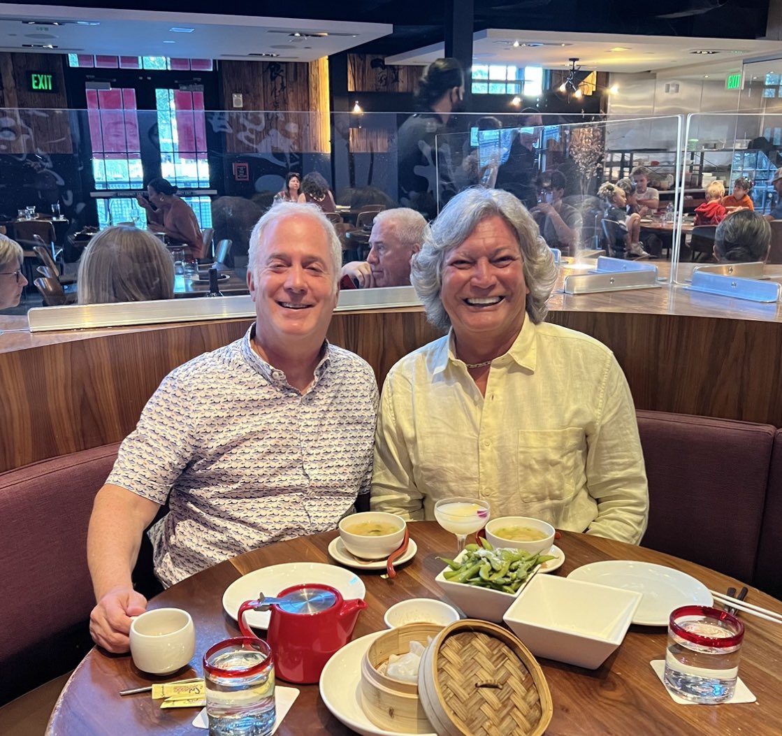 My husband <a href="/RobertCooper58/">Robert Cooper 🌊</a> and I celebrated our 43rd anniversary today! ❤️❤️ 

43 down… 43 to go!! 😃