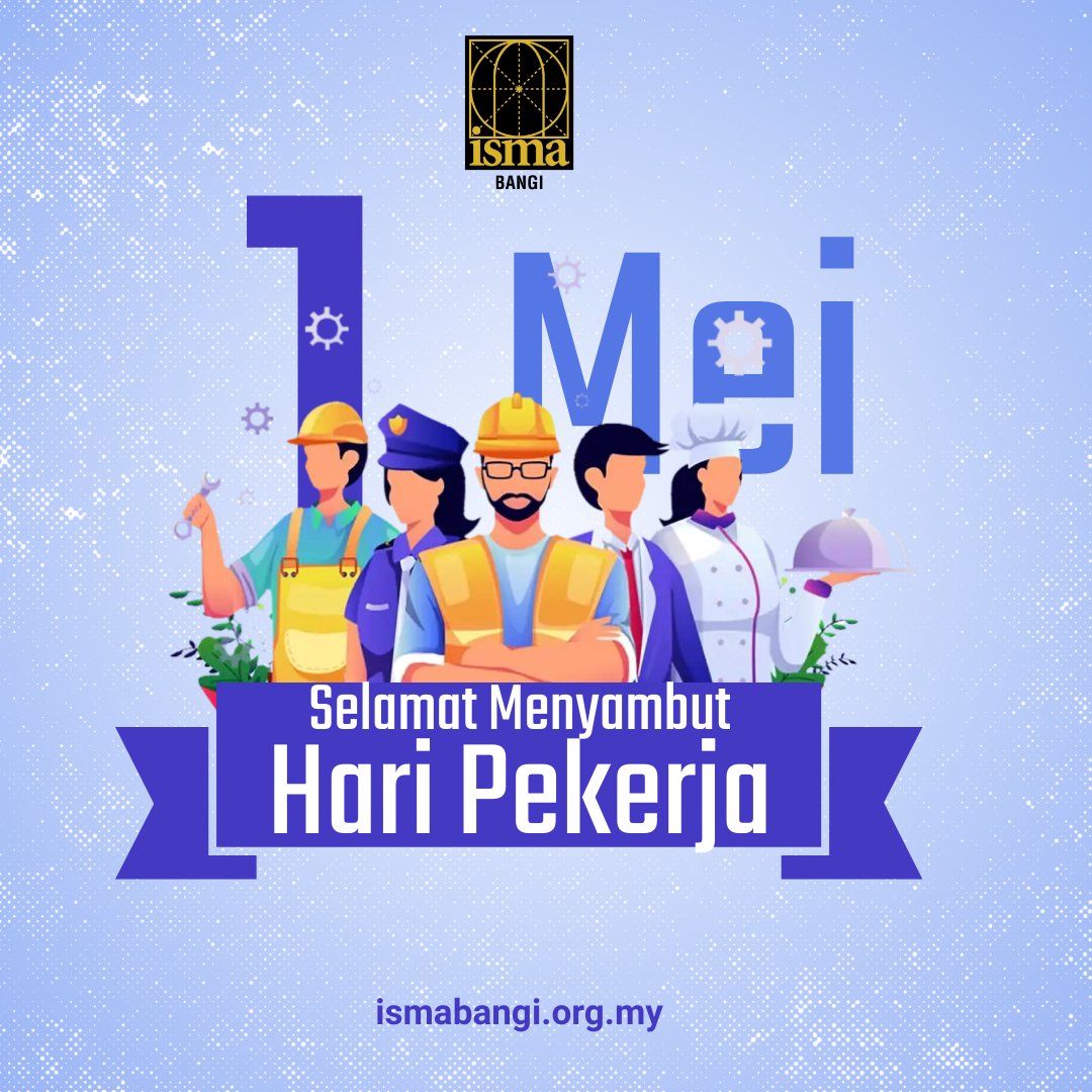 isma_bangi's tweet photo. Amanah yang digalas, tanggungjawab yang dipikul, berkhidmat untuk agama, bangsa dan negara dengan sebaiknya.

Selamat Menyambut Hari Pekerja 2023

#haripekerja
#ISMABangi https://t.co/YOdFPeWGLg
