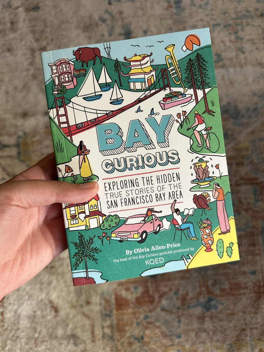 Asal Ehsanipour 🍯 (@aehsanipour) on Twitter photo Congrats to <a href="/oallenprice/">Olivia Allen-Price</a> & the <a href="/kqedbaycurious/">Bay Curious</a> team on its very first BOOK. It covers the history of jazz in SF, Frida Kahlo’s time in the Bay, and why an unassuming dive bar in Oakland might be the nation’s first gay bar. Support your local bookstore & get your copy today! Congrats to <a href="/oallenprice/">Olivia Allen-Price</a> & the <a href="/kqedbaycurious/">Bay Curious</a> team on its very first BOOK. It covers the history of jazz in SF, Frida Kahlo’s time in the Bay, and why an unassuming dive bar in Oakland might be the nation’s first gay bar. Support your local bookstore & get your copy today!