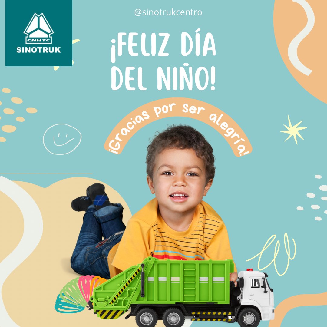 sinotrukcentro's tweet photo. Sinotrukeros que crecer no signifique dejar de ser niños!
Feliz día para todo!👦🏻🚛 https://t.co/n81H9XwFRX