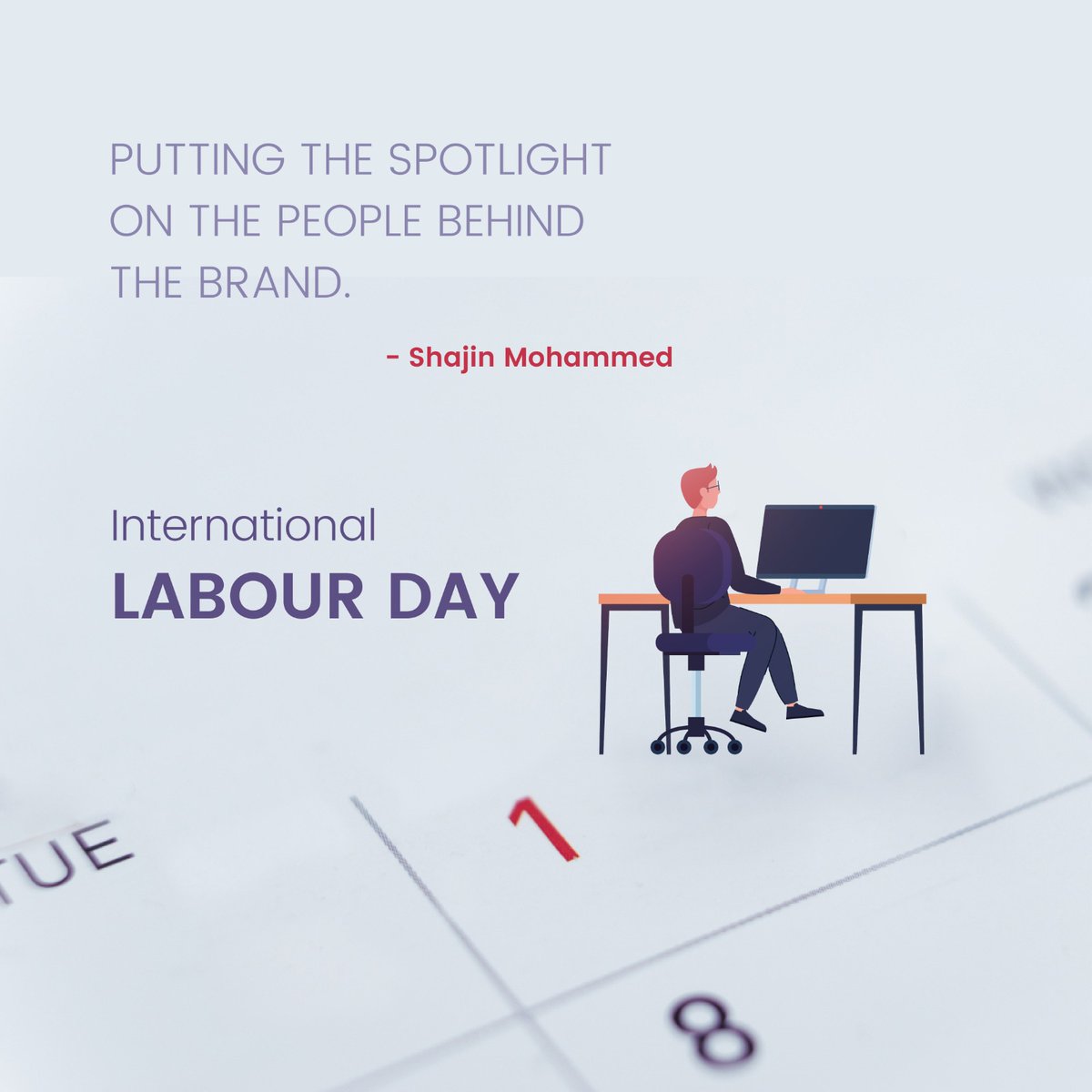 Shajin8020's tweet photo. "Happy Labor Day! Let's appreciate the hardworking people behind the brands we love. #internationallaborday #behindthebrand #appreciationpost" https://t.co/DX5guWXAfx